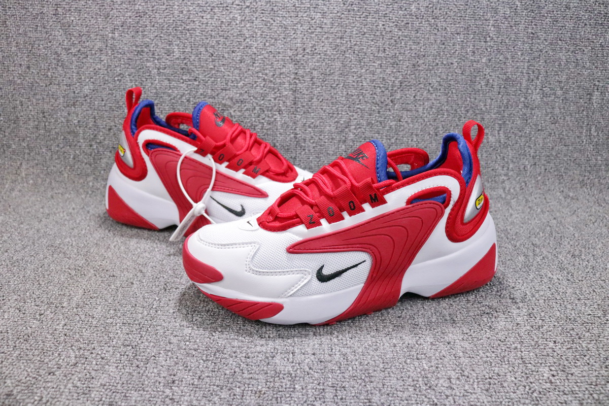 Men WMNS NIKE ZOOM 2K Red White Blue Shoes - Click Image to Close